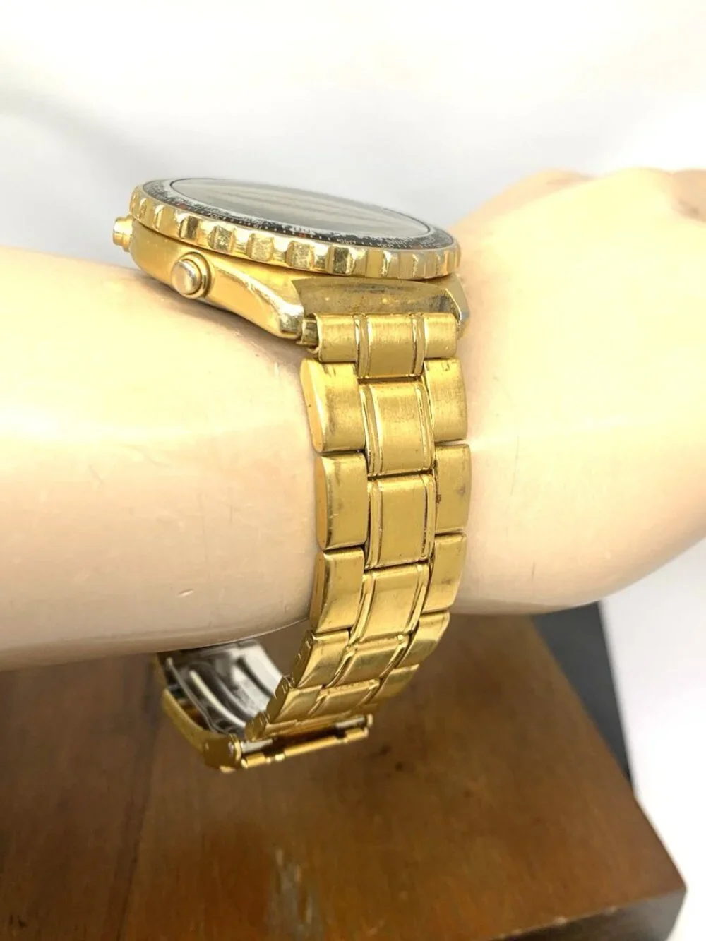 Seiko Flightmaster Mens Watch 7T34-6A09 Quartz Vintage Gold Stainless Steel 40mm
